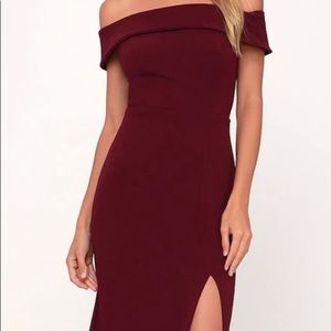LEAVING 1.1.23 | Lulu's Off-the-Shoulder Dress